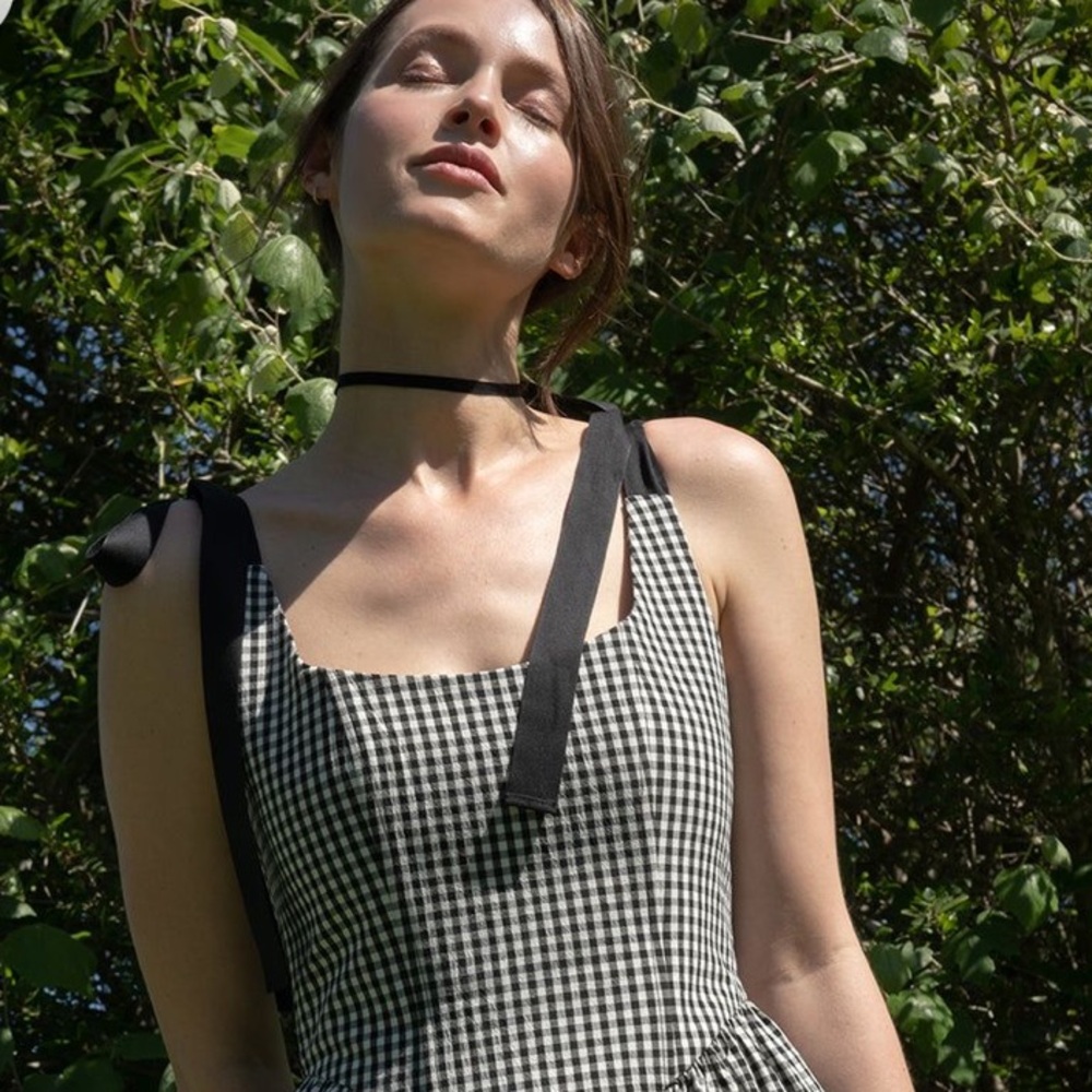 Of her own kind - THE MIRABELLE DRESS in black gingham NWT - xl - Picture 16 of 16